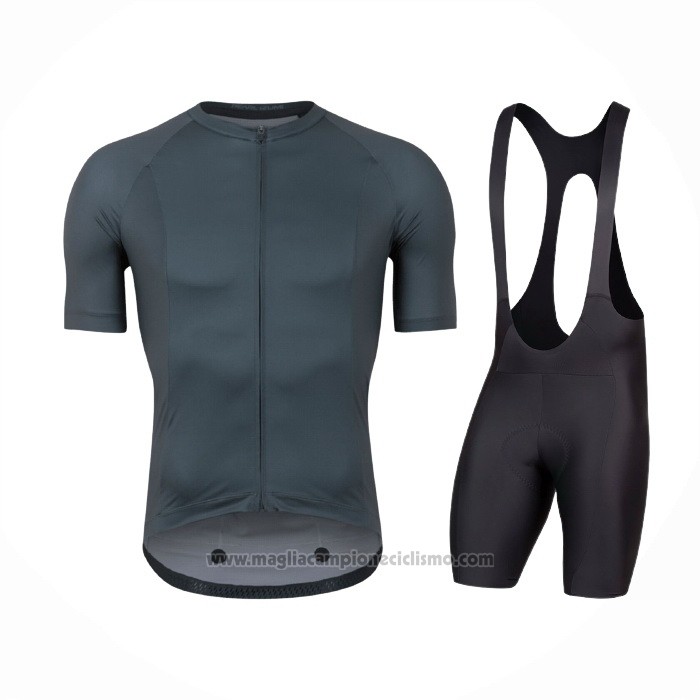 2021 Abbigliamento Ciclismo Pearl Izumi Grigio Nero Manica Corta e Salopette